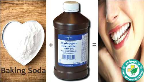 Baking Soda và Hydrogen Peroxide có thể làm trắng răng